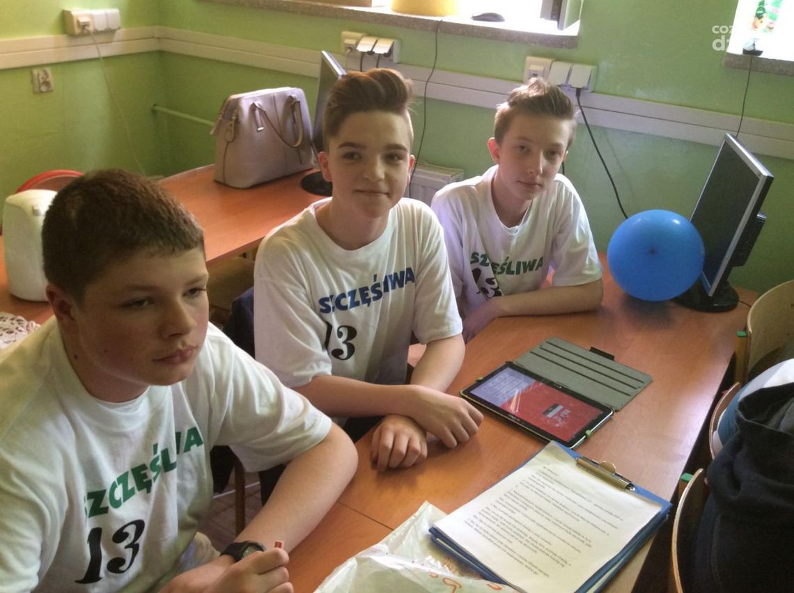 Młodzi dziennikarze w PSP 15