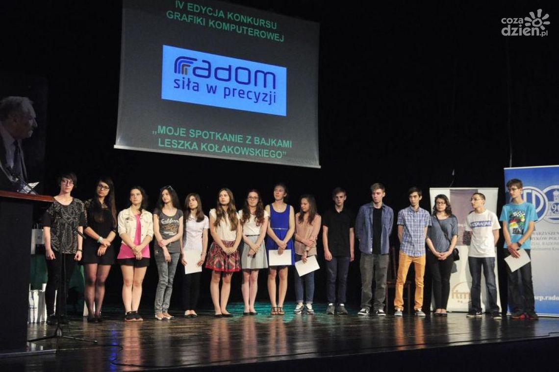 Młodzież w komputerze ilustrowała bajki Leszka Kołakowskiego Młodzież w komputerze ilustrowała bajki Leszka Kołakowskiego