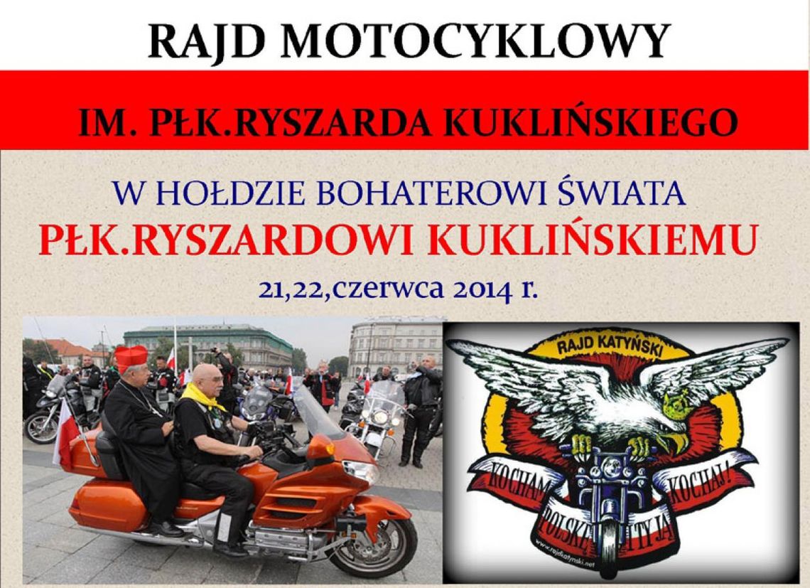 Motocyklowy Rajd im. płk. Ryszarda Kuklińskiego od niedzieli