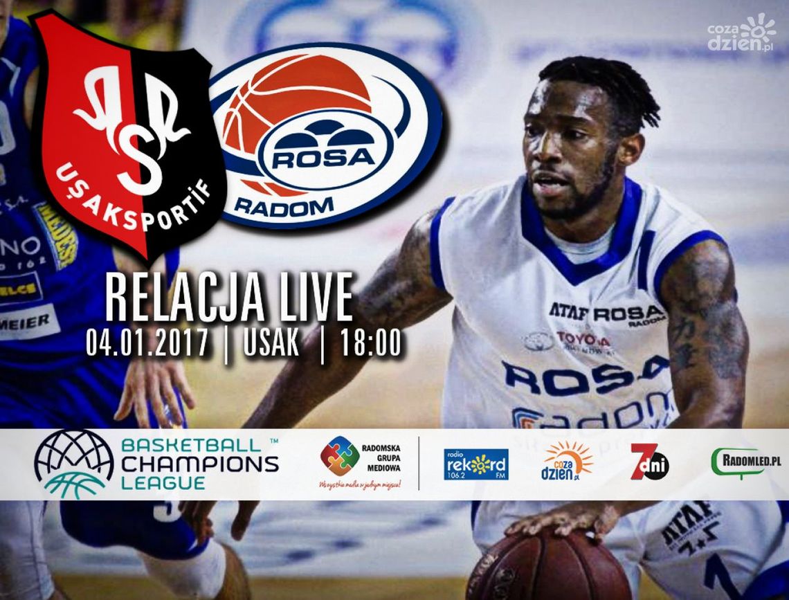 Muratbey Uşak Sportif - ROSA Radom 96:76 (Zapis relacji)