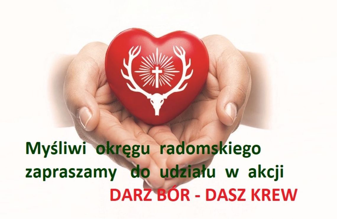 Myśliwi okręgu radomskiego organizują zbiórkę krwi