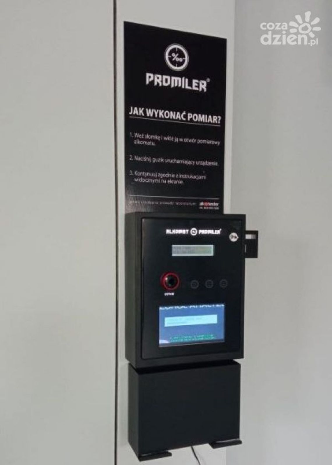 Na komendzie w Grójcu stanął samoobsługowy alkomat