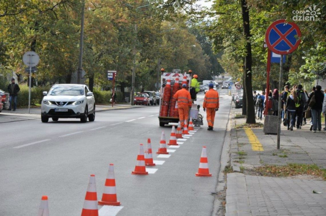 Na Kościuszki pas dla rowerów