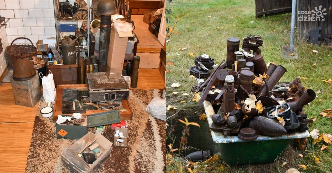 Na swojej posesji miał około 300 kg trotylu. Do tego trzymał broń, pociski i amunicję Na swojej posesji miał około 300 kg trotylu. Do tego trzymał broń, pociski i amunicję