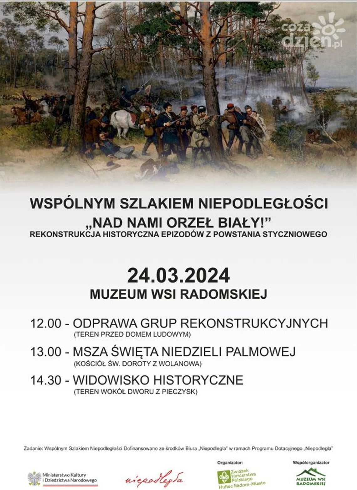 „Nad Nami Orzeł Biały!" – inscenizacja historyczna w Muzeum Wsi Radomskiej