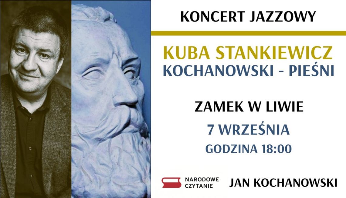 Narodowe Czytanie na Zamku w Liwie – muzyczna podróż przez twórczość Jana Kochanowskiego Narodowe Czytanie na Zamku w Liwie – muzyczna podróż przez twórczość Jana Kochanowskiego