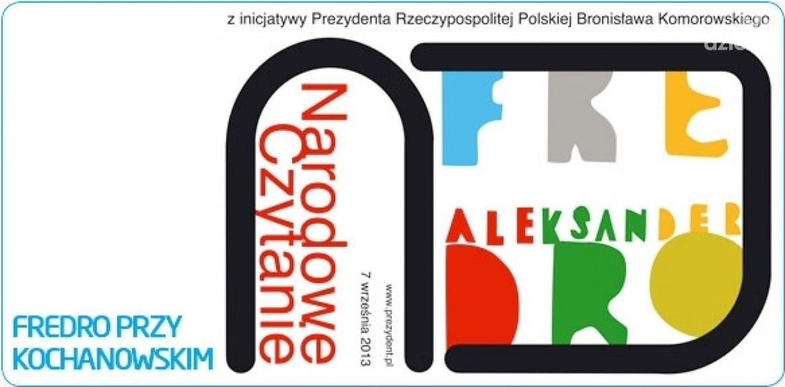 "Narodowe Czytanie" twórczości Aleksandra Fredry