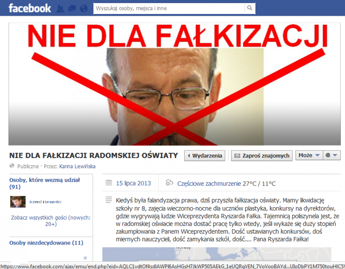 "Nie dla fałkizacji oświaty” - protestów ciąg dalszy "Nie dla fałkizacji oświaty” - protestów ciąg dalszy