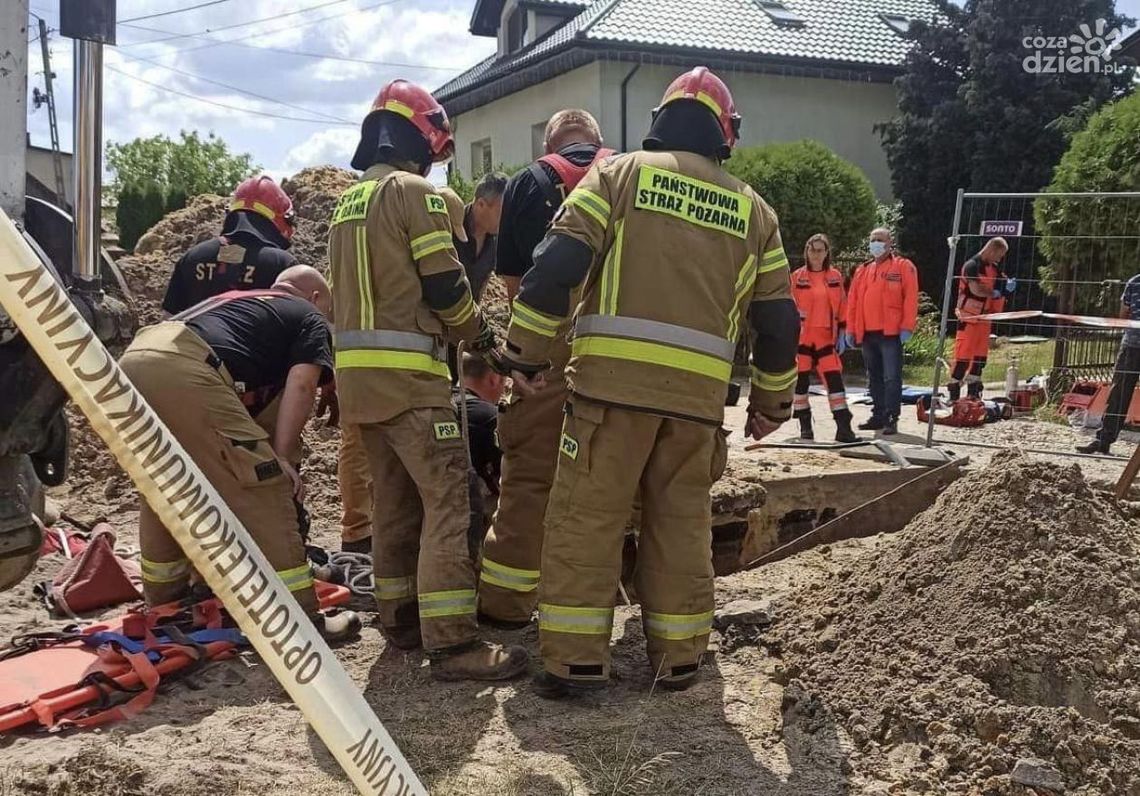 Nie żyje mężczyzna przysypany w wykopie