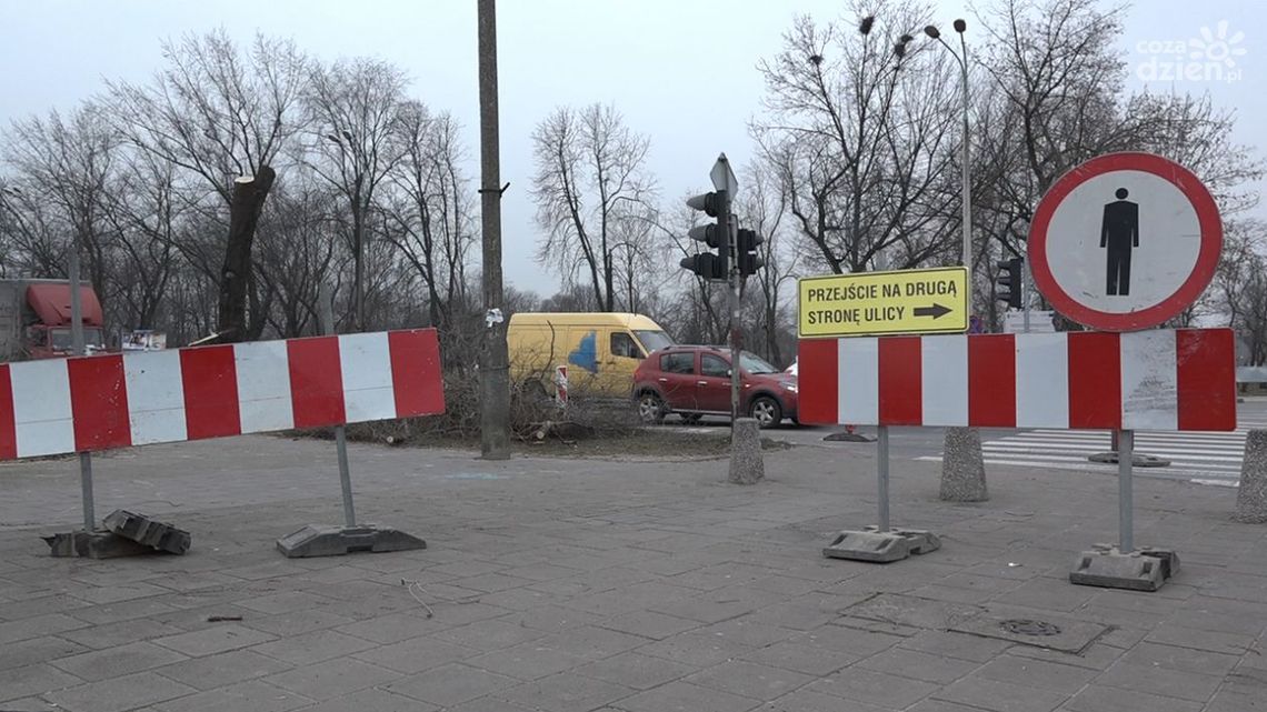 Niebezpieczne skrzyżowanie w przebudowie