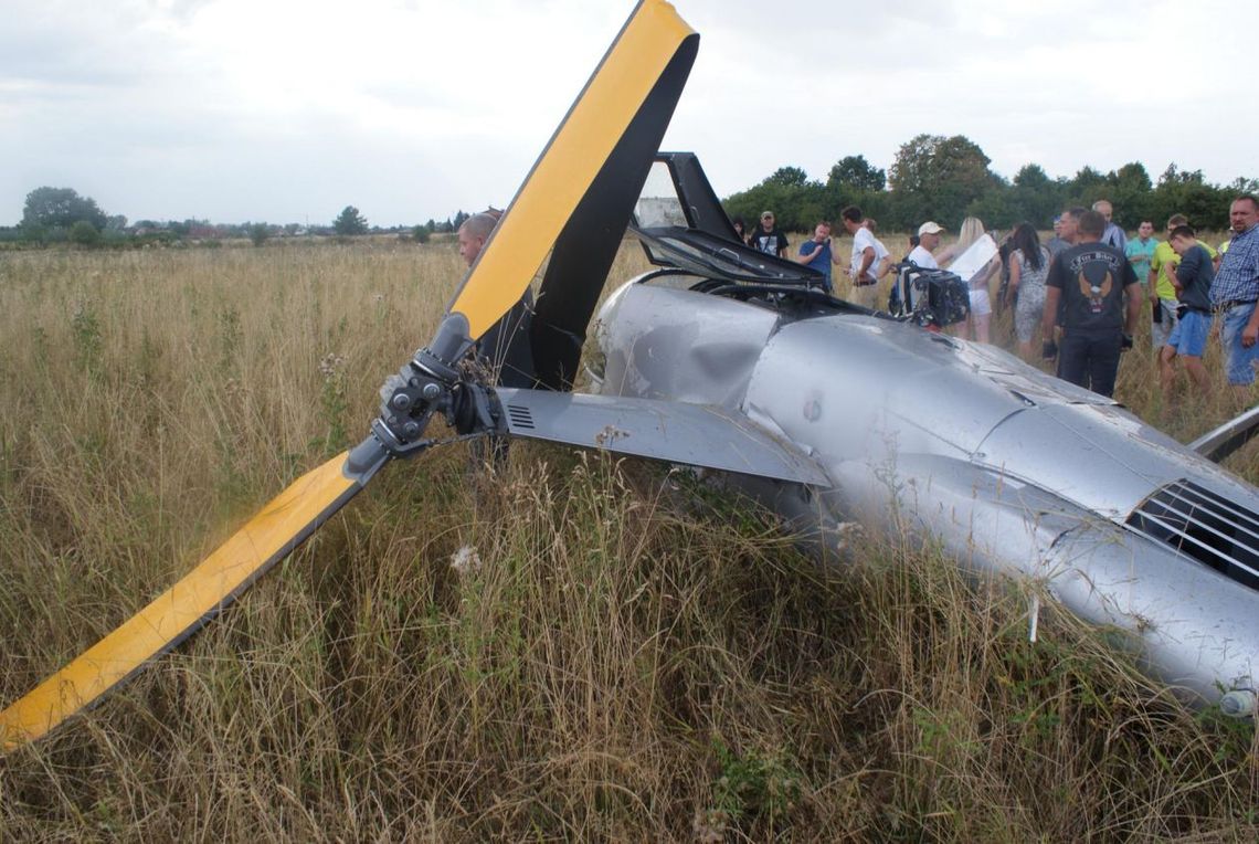 Niepublikowane zdjęcia rozbitego śmigłowca