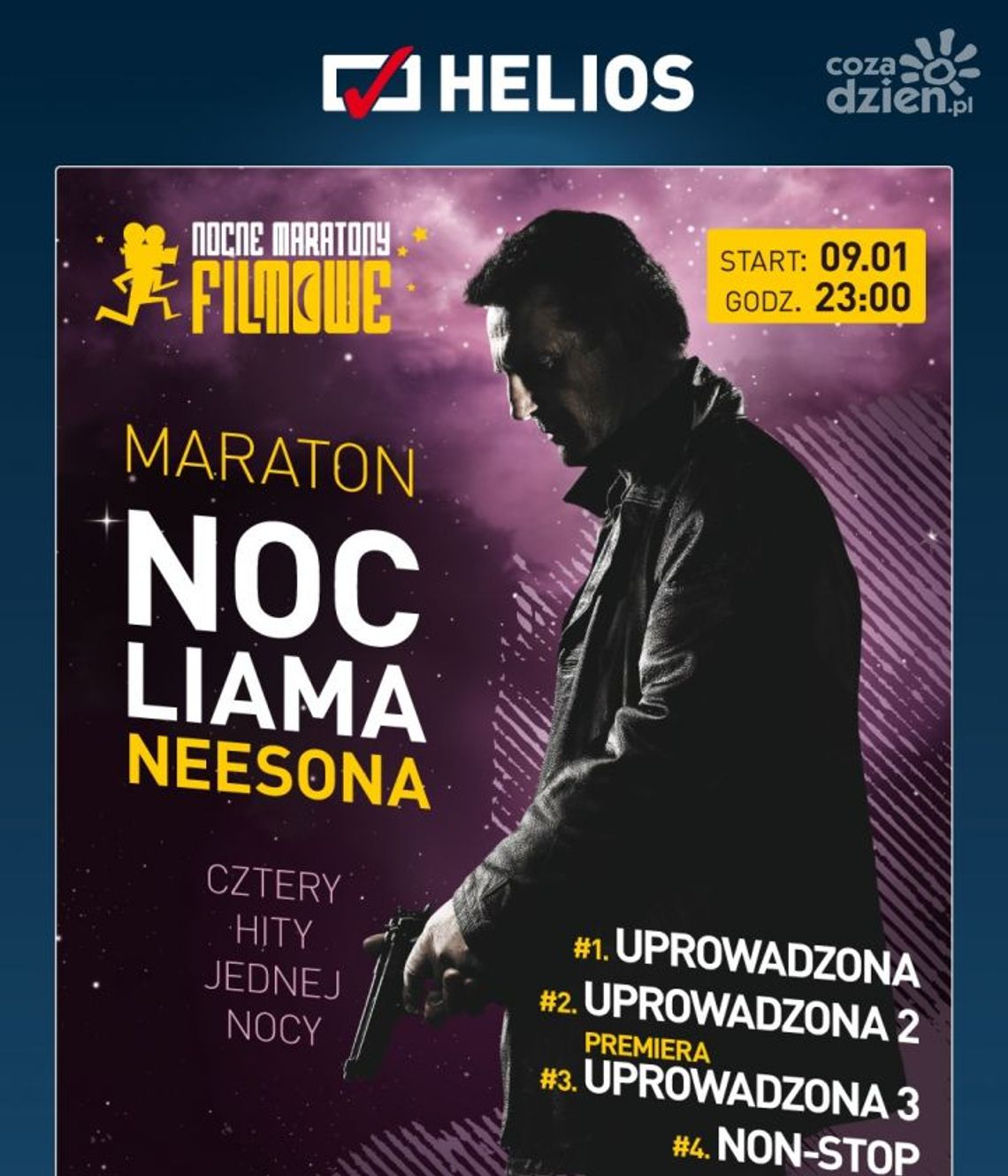 Noc Liama Neesona w kinie Helios Noc Liama Neesona w kinie Helios
