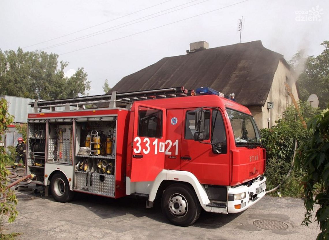 Nocny pożar na Glinicach!