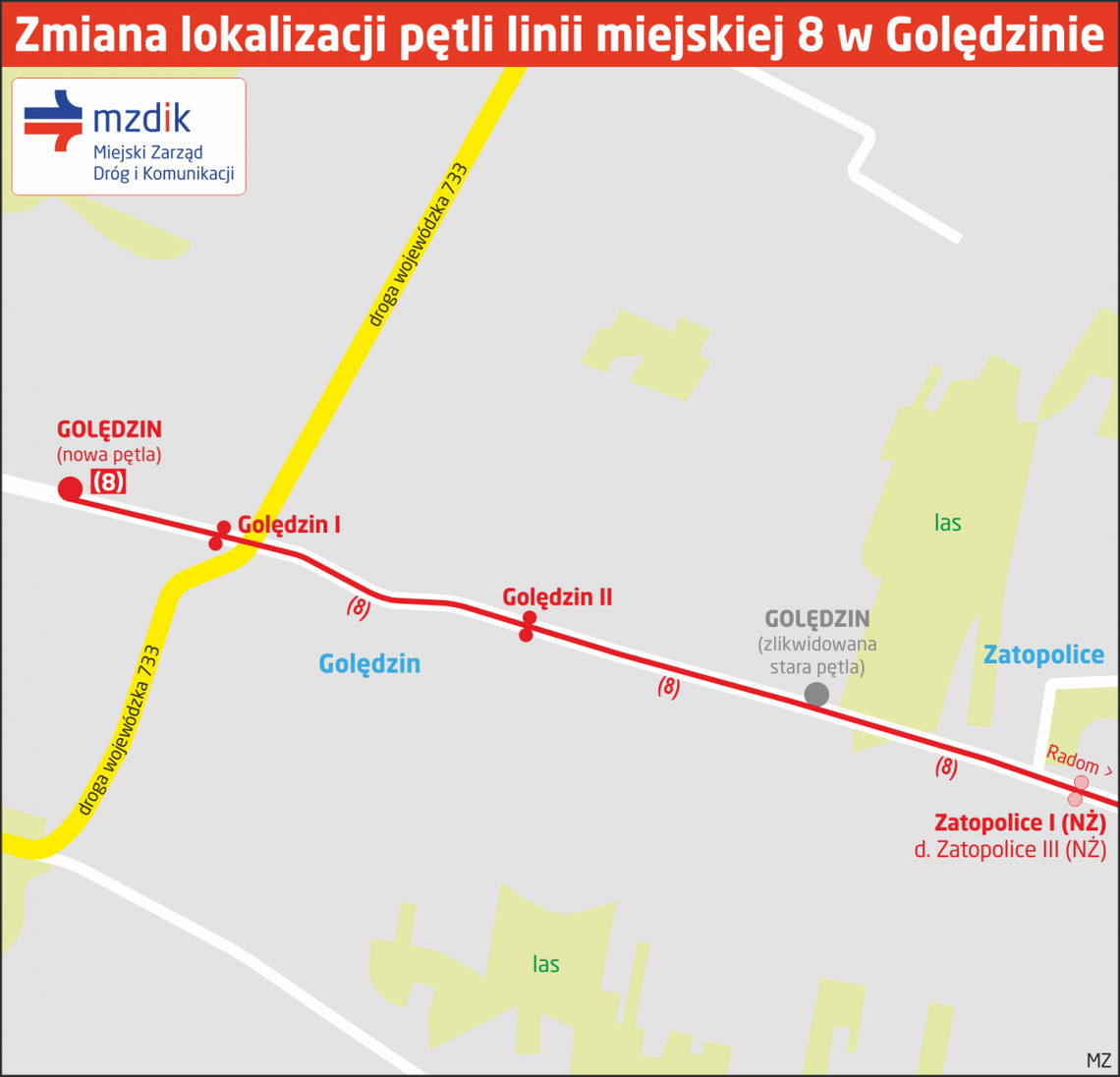 Nowa pętla w Golędzinie, "ósemka" pojedzie dalej