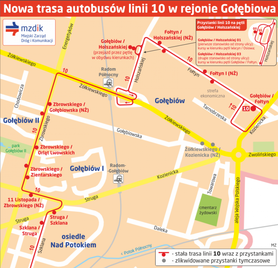 Nowa trasa linii 10. Na wniosek pasażerów Nowa trasa linii 10. Na wniosek pasażerów
