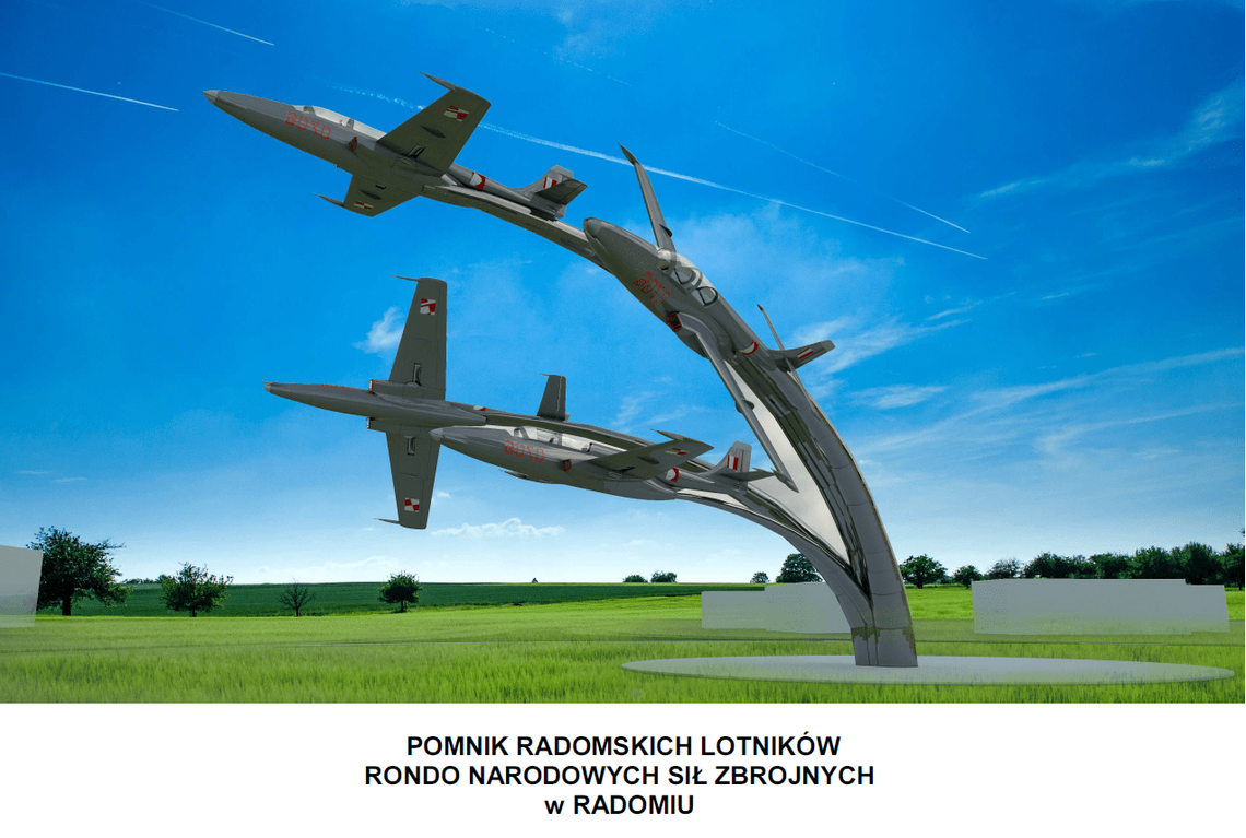 Małymi krokami do pomnika radomskich lotników. Nowe drzewa przy rondzie warszawskim