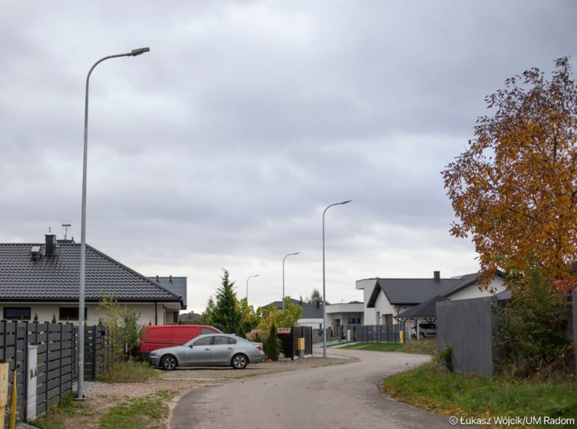 Nowe oświetlenie przy ul. Witosa Nowe oświetlenie przy ul. Witosa