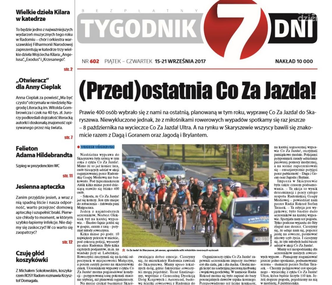 Nowy Bezpłatny Tygodnik „7 Dni” już do pobrania Nowy Bezpłatny Tygodnik „7 Dni” już do pobrania
