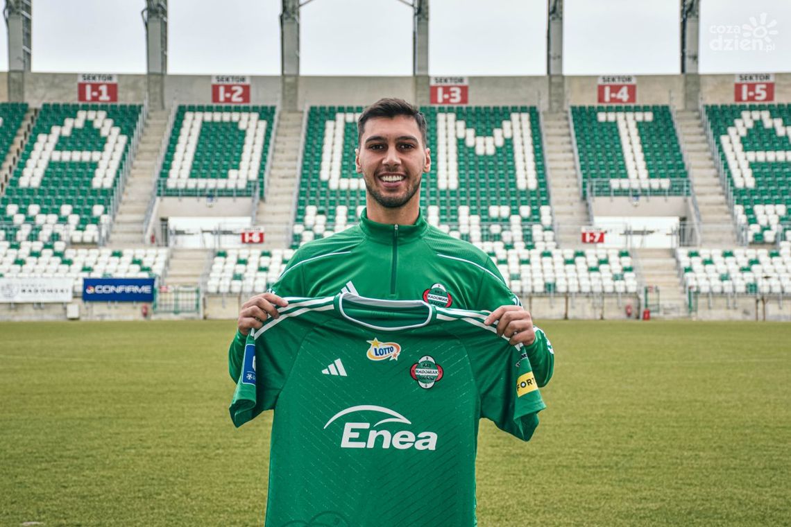 Nowy nabytek Radomiaka Radom. Portugalczyk Bruno Jordão dołączył do "Zielonych"