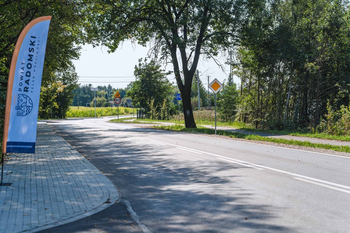 Nowy odcinek drogi Radom – Gębarzów – Polany oddany do użytku