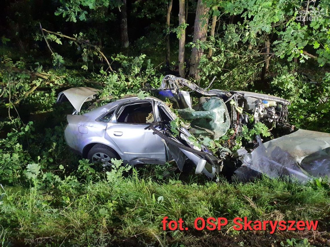 O włos od tragedii - wypadek w Skaryszewie O włos od tragedii - wypadek w Skaryszewie