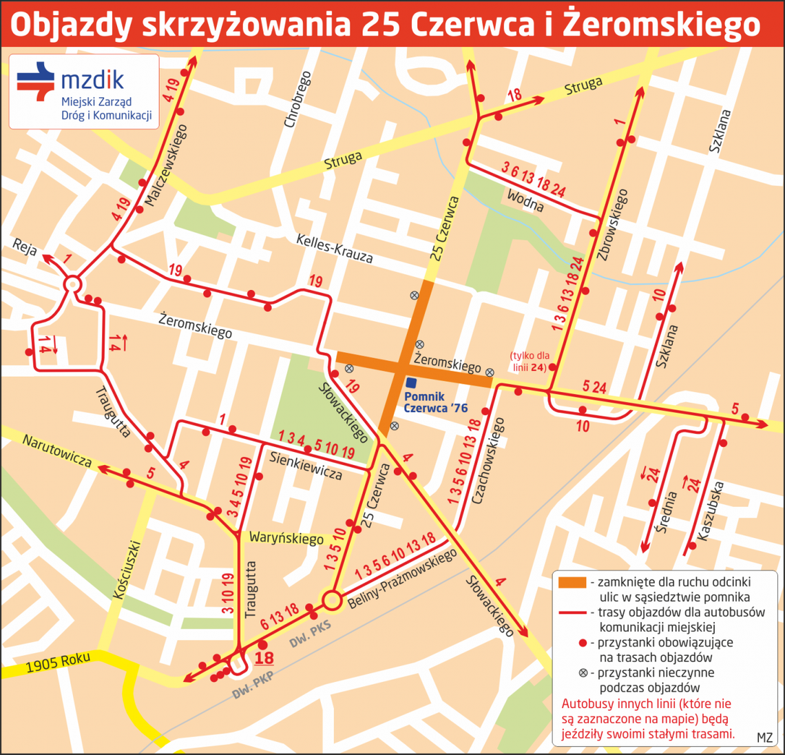 Objazdy podczas rocznicy Czerwca 76