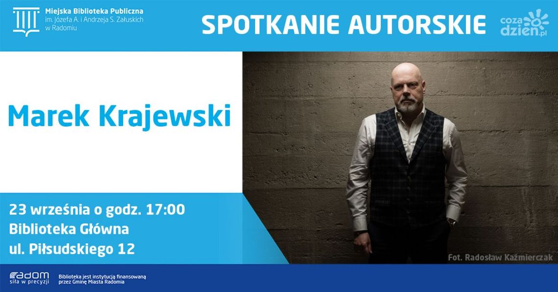 Odbędzie się spotkanie autorskie z Markiem Krajewskim Odbędzie się spotkanie autorskie z Markiem Krajewskim