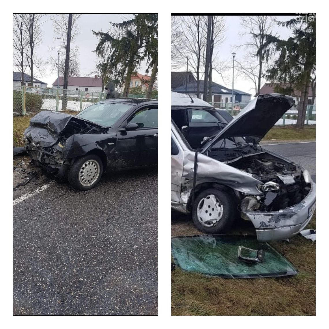 Odechów. Zderzenie dwóch pojazdów