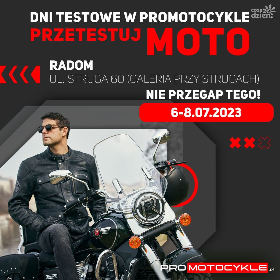 Odwiedź sklep Promotocykle.pl i przetestuj dowolny motocykl! Odwiedź sklep Promotocykle.pl i przetestuj dowolny motocykl!