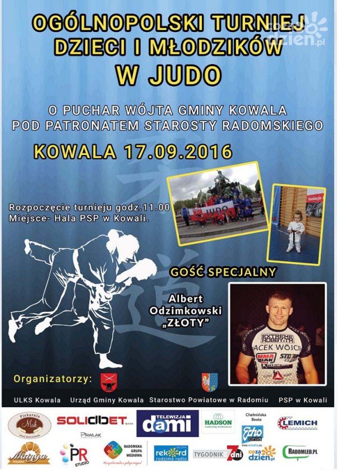 Ogólnopolski turniej judo zawita do Kowali! Ogólnopolski turniej judo zawita do Kowali!