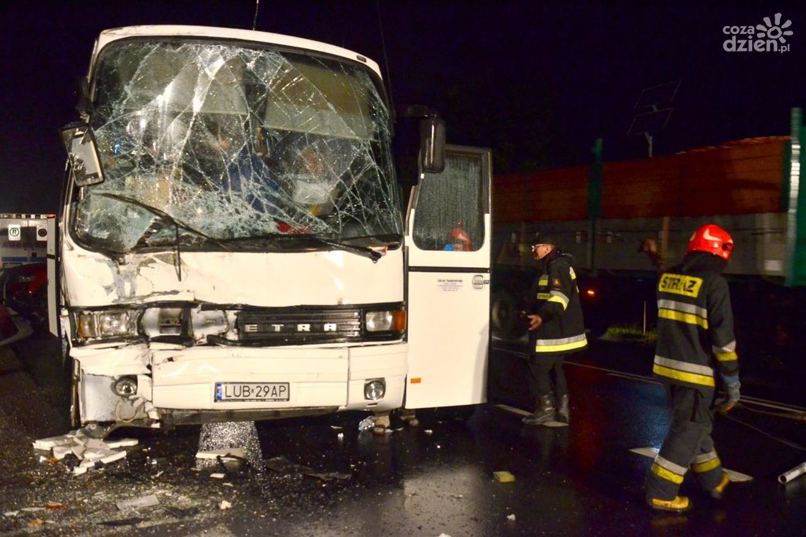 Olimpia wracała z Radomia. Autokar wpadł do rowu