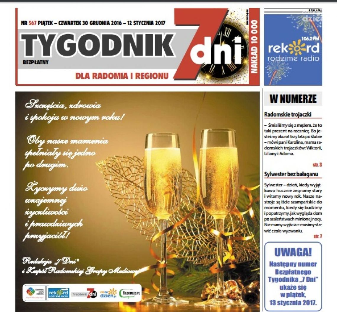 Ostatnie w tym roku "7 DNI" Ostatnie w tym roku "7 DNI"