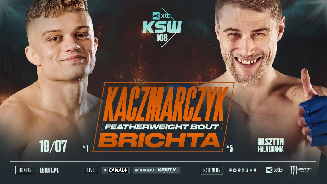 Patryk Kaczmarczyk powalczy na KSW w Olsztynie Patryk Kaczmarczyk powalczy na KSW w Olsztynie