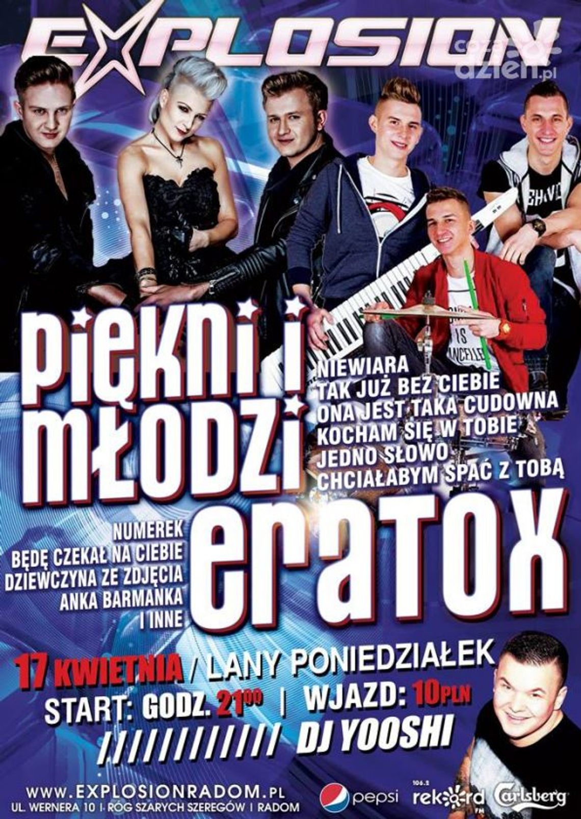 Piękni i Młodzi i Eratox w klubie Explosion