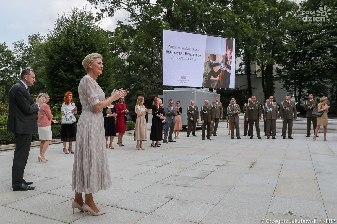 Pierwsza Dama podziękowała terytorialsom z 6 MBOT