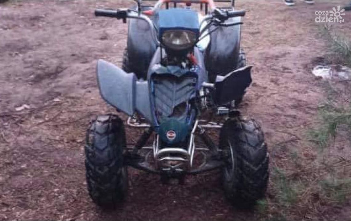 Pijany przewoził dziecko quadem