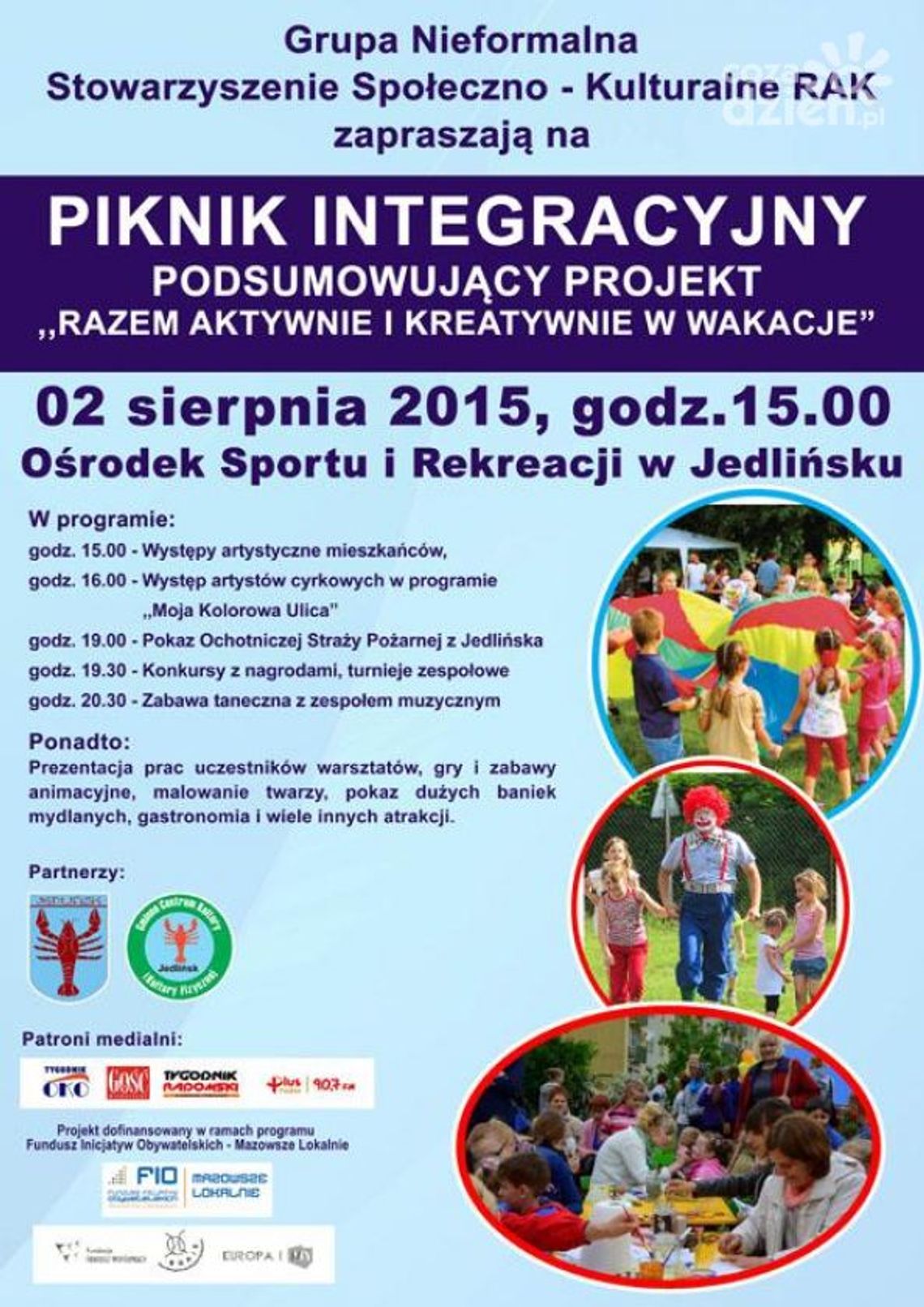 Piknik integracyjny w Jedlińsku