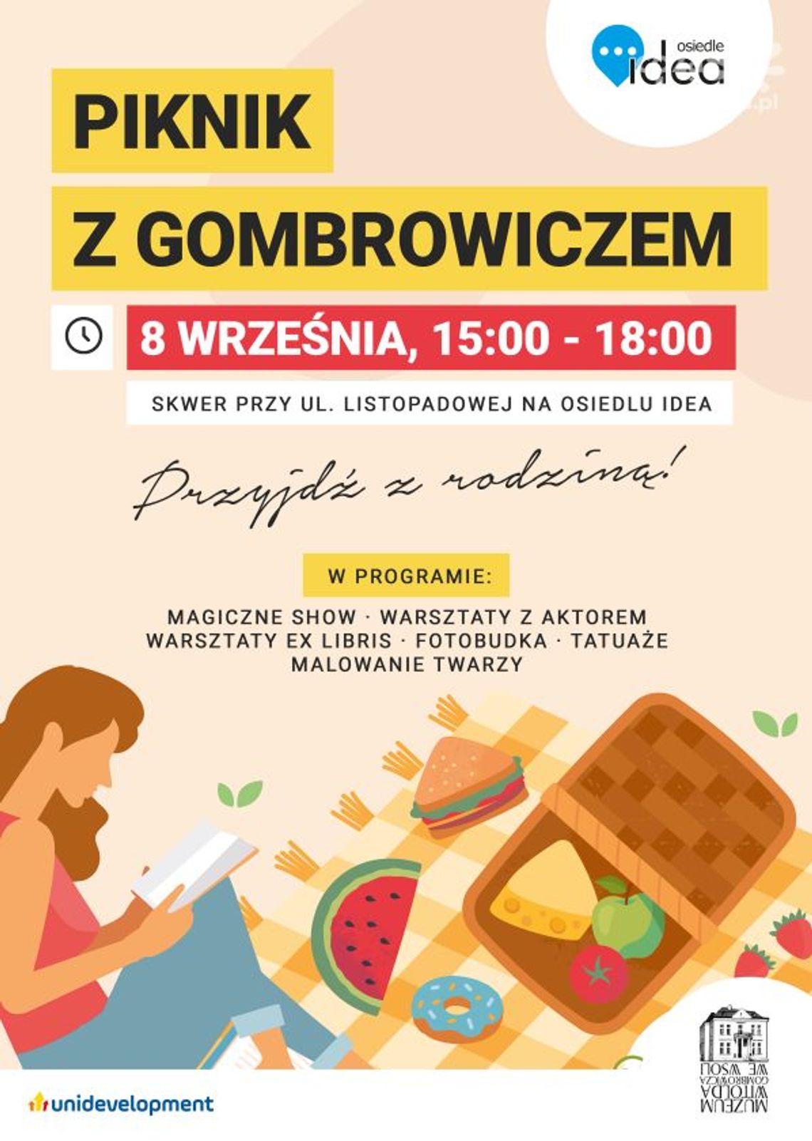 Piknik z Gombrowiczem na Osiedlu Idea w Radomiu już 8 września