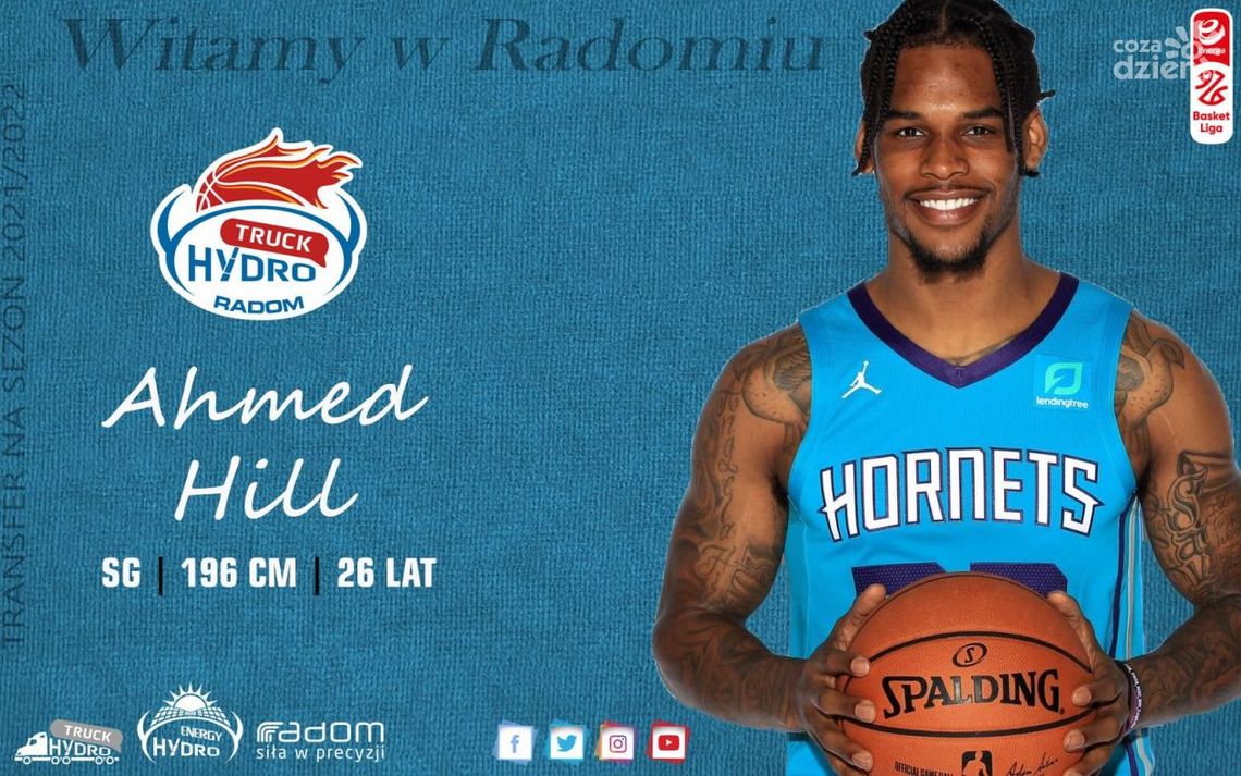 PILNE. Ahmed Hill nowym strzelcem HydroTrucku Radom!
