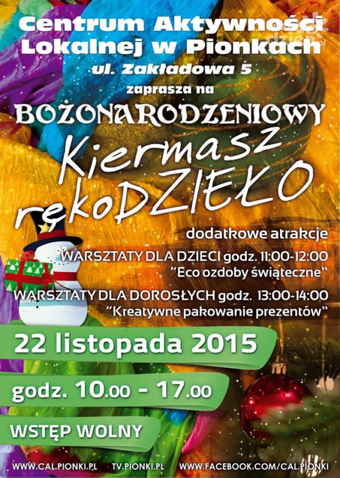 Pionki. Bożonarodzeniowy kiermasz rękoDzieło