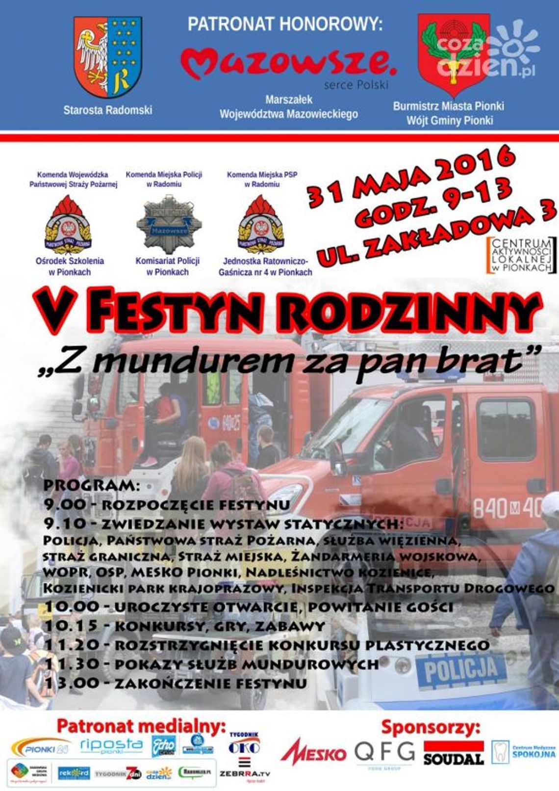 PIONKI. Festyn służb mundurowych