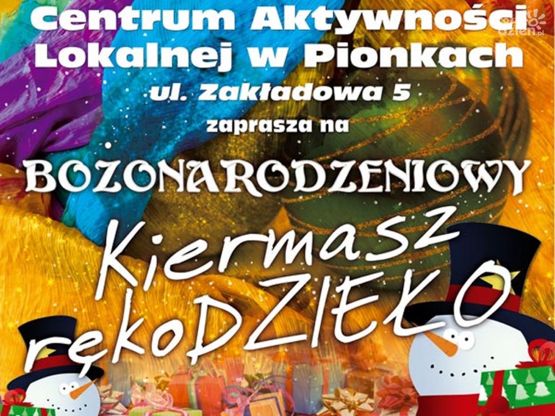 Pionki. Kiermasz rękodzieła już 3 grudnia