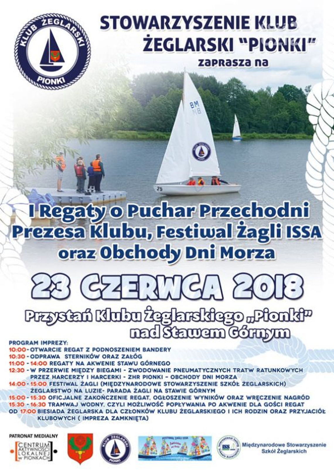 Pionki. Klub Żeglarski „PIONKI” zaprasza na regaty