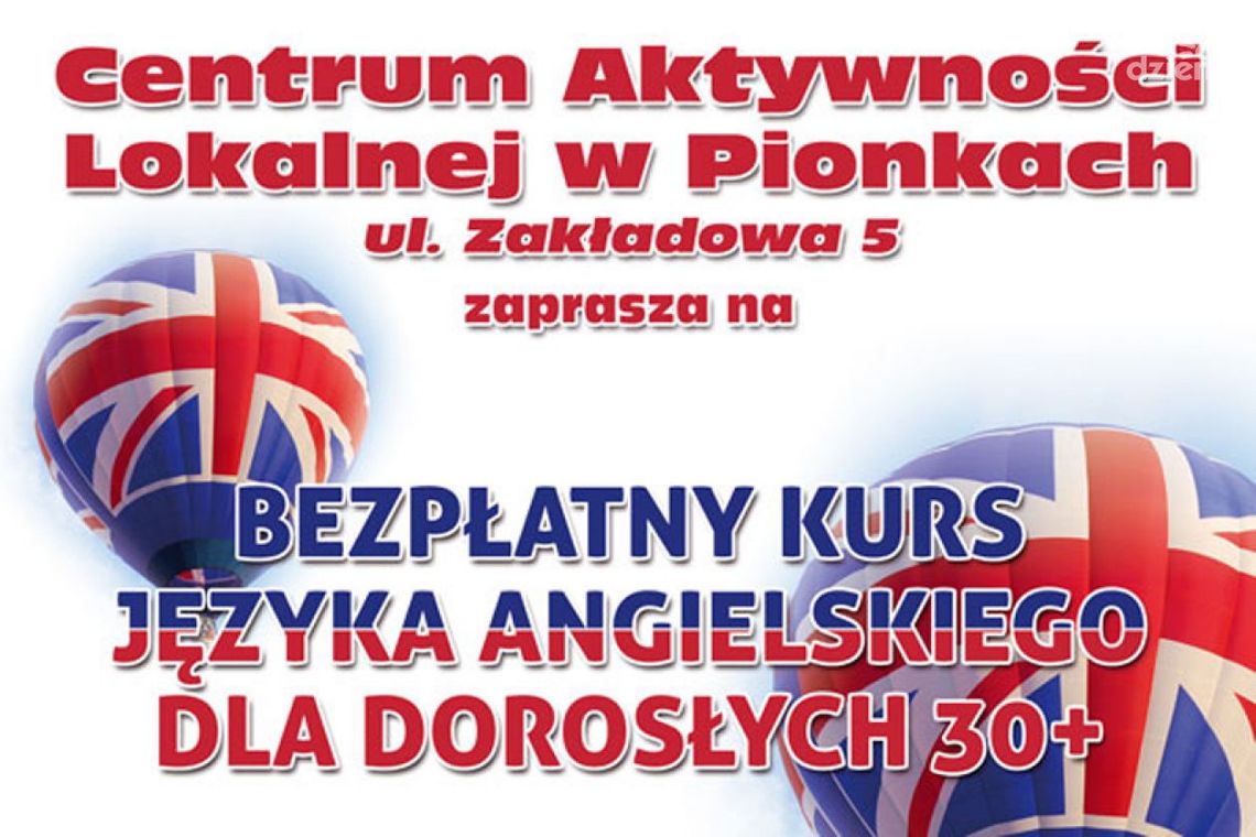 Pionki. Zapisz się na bezpłatny kurs angielskiego