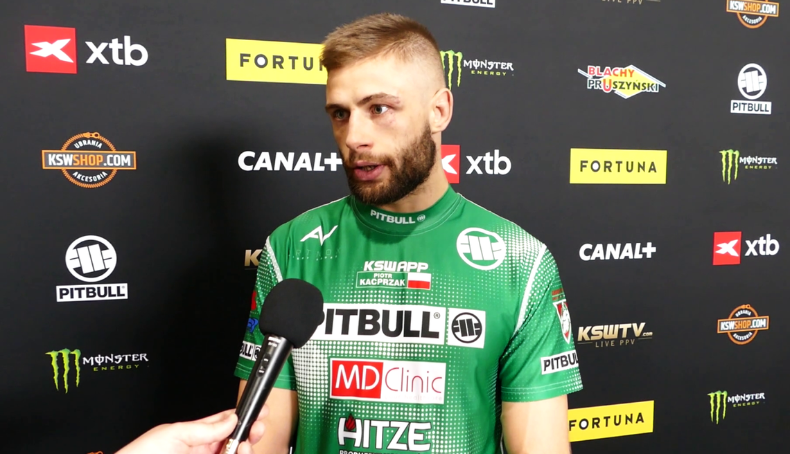 Piotr Kacprzak po wygranej w Radomiu: - Zostaję w KSW na dłużej! Piotr Kacprzak po wygranej w Radomiu: - Zostaję w KSW na dłużej!