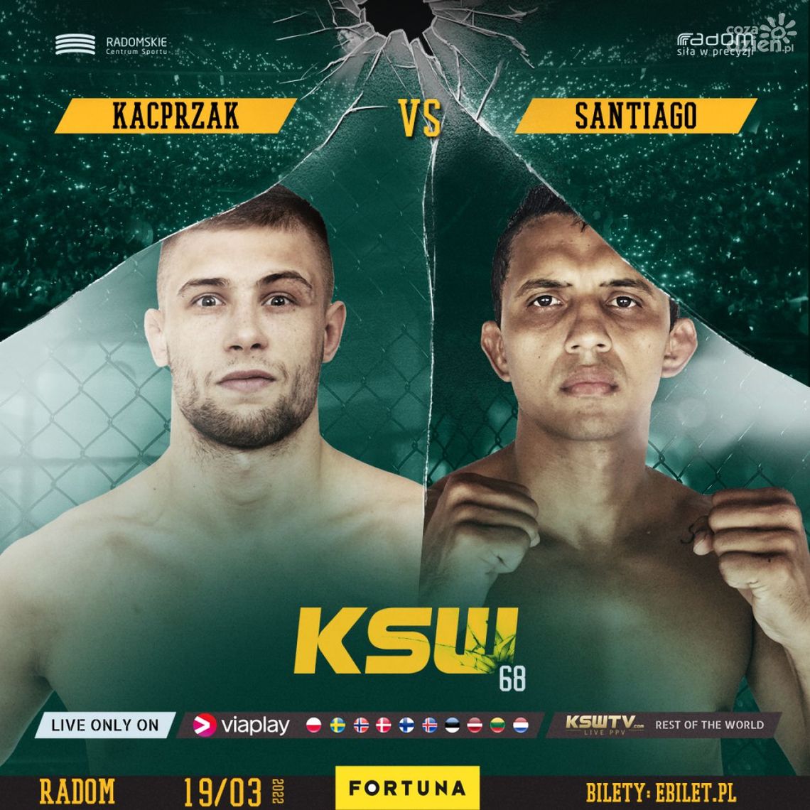Piotr Kacprzak powalczy na gali KSW 68 w Radomiu