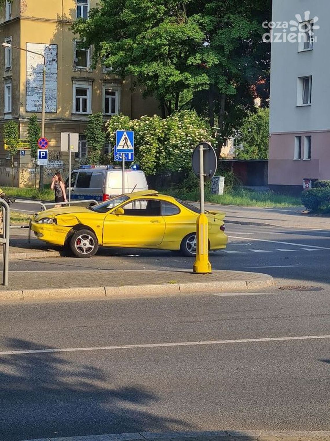 Planty. Zderzenie dwóch pojazdów
