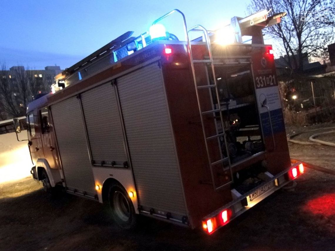 Płonęło poddasze domu we Wrzosowie