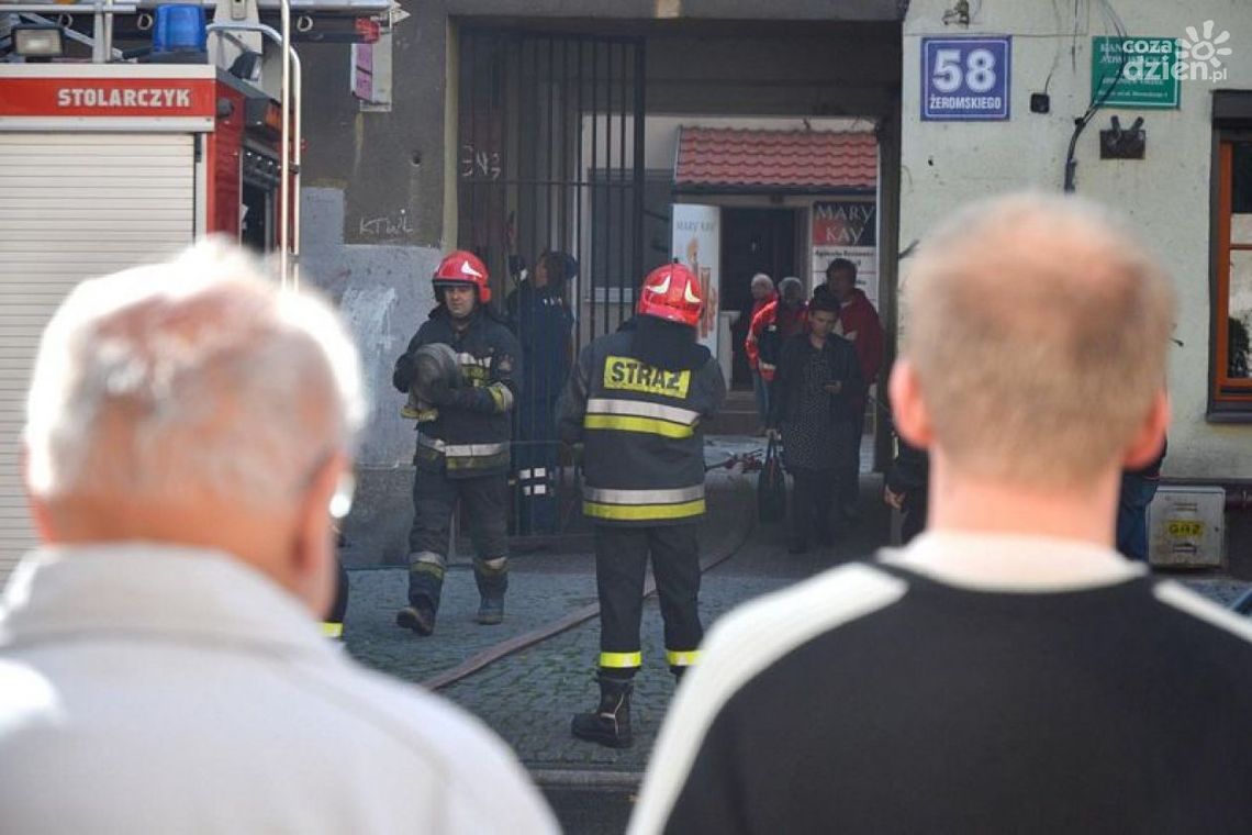 Płonęło poddasze przy ulicy Żeromskiego!