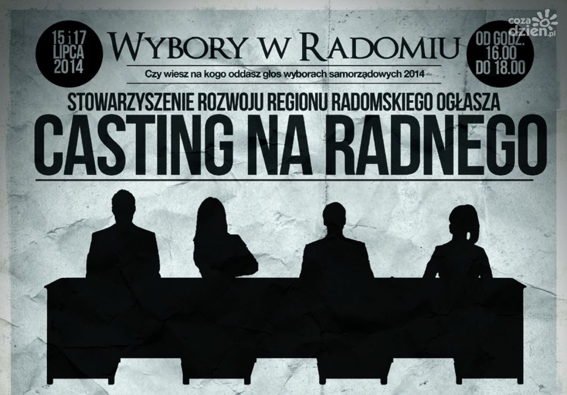 Po raz pierwszy w Radomiu... casting na radnego